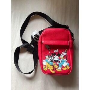 NWT Disney Mickey and Friends Red Crossbody Bag Buckle-Down